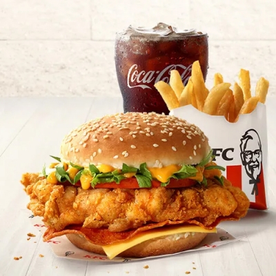 KFC Cheezy O.R. Deluxe Combo (Large)