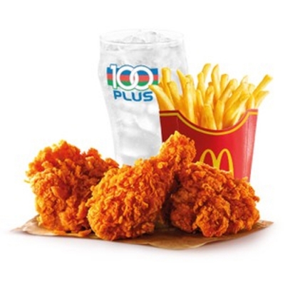 3pcs Ayam Goreng McD Spicy Large McValue Meal